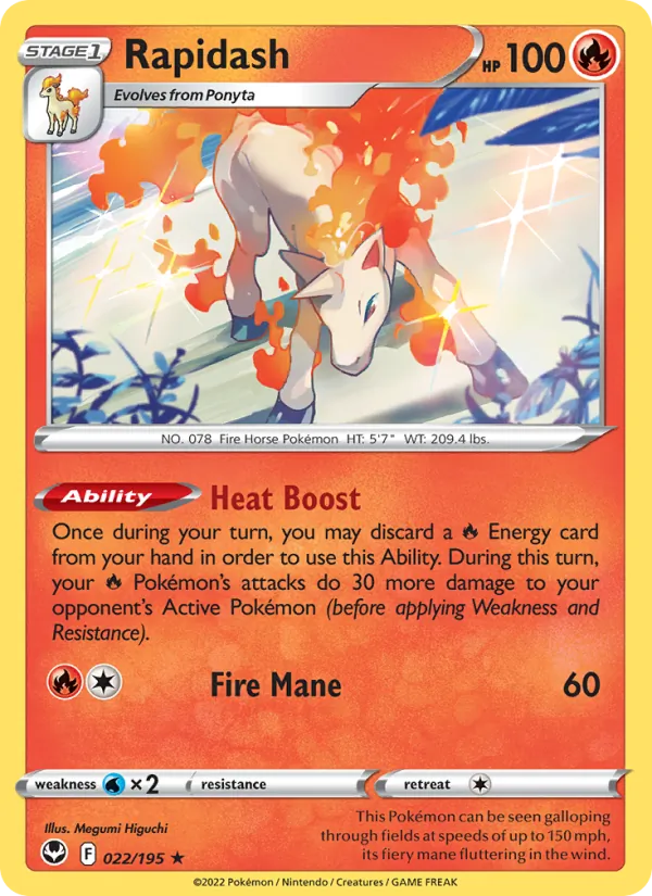 Rapidash #022/195