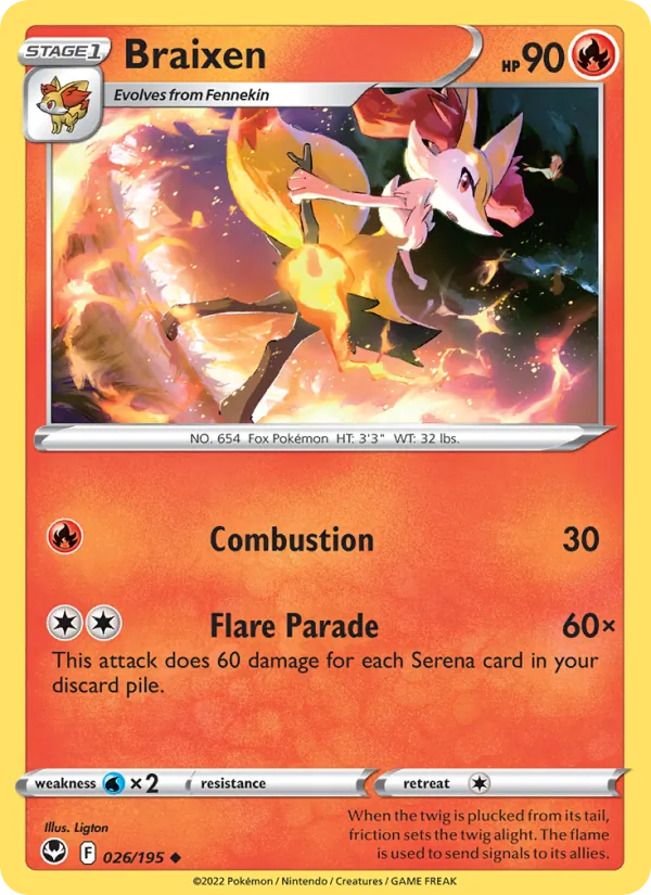 Braixen #026/195