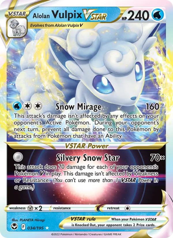Alolan Vulpix VSTAR #034/195