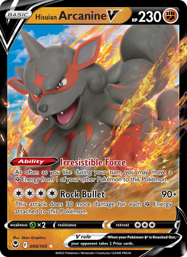Hisuian Arcanine V #090/195