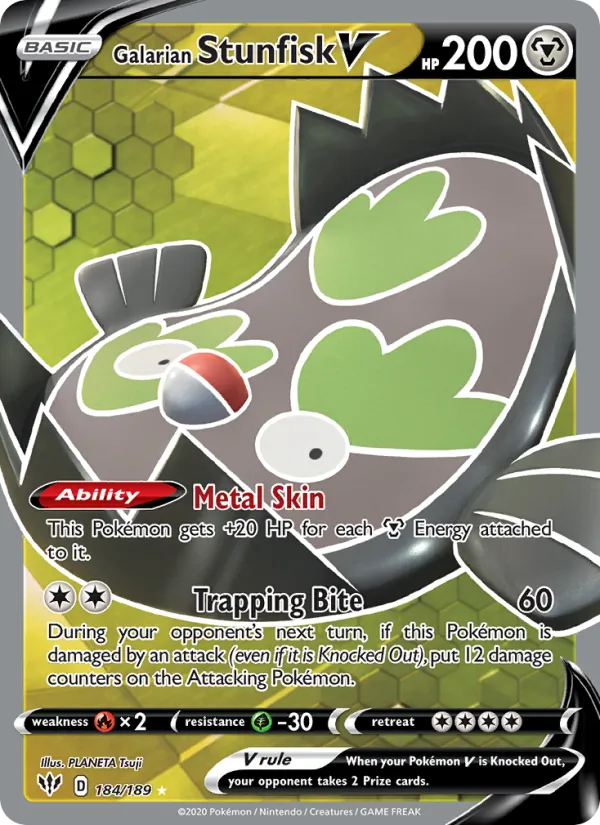 Galarian Stunfisk V #184/189