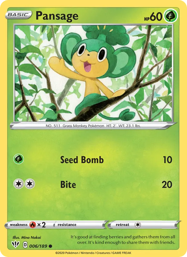 Pansage #6/189
