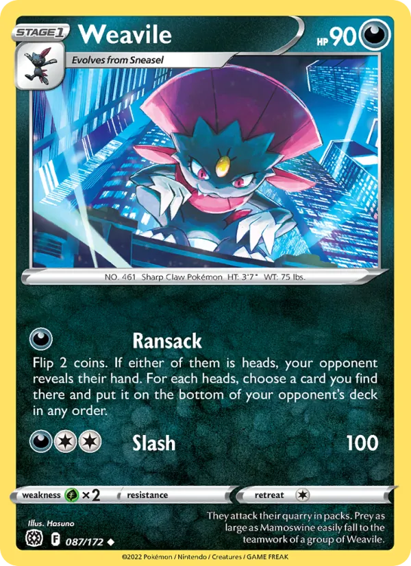 Weavile #087/172
