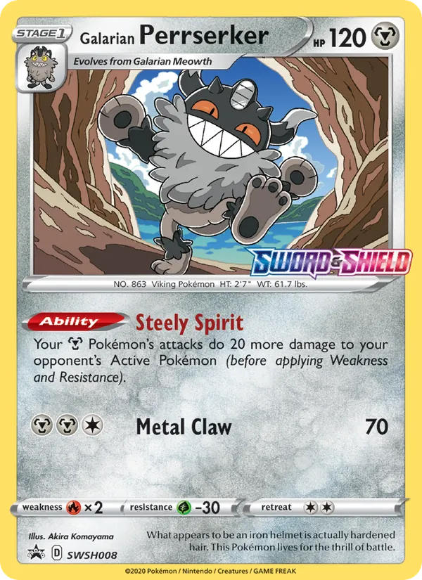 Galarian Perrserker SWSH008
