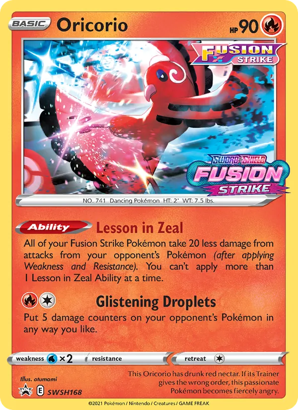 Oricorio SWSH168