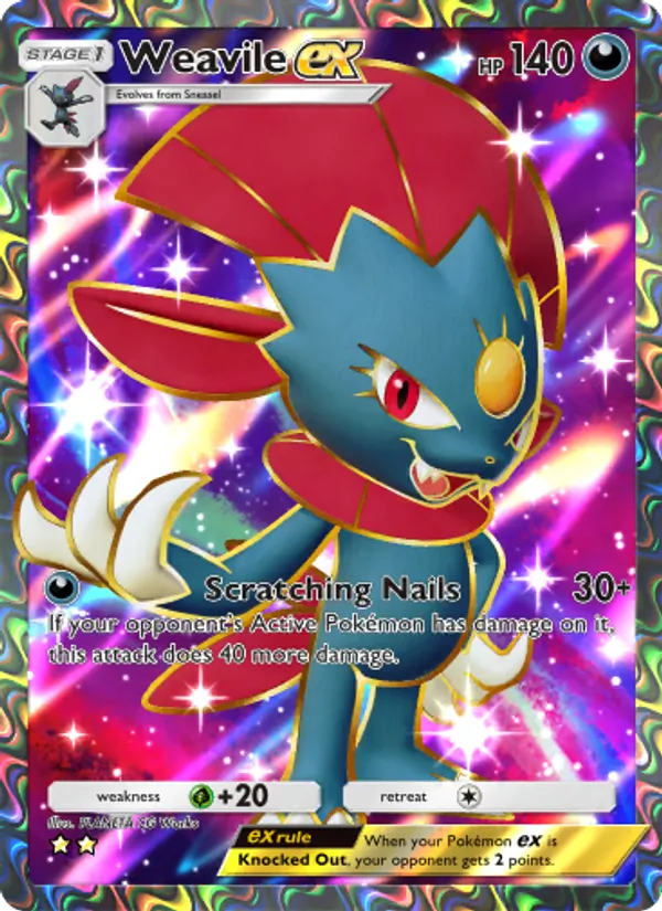 Weavile ex #186/140
