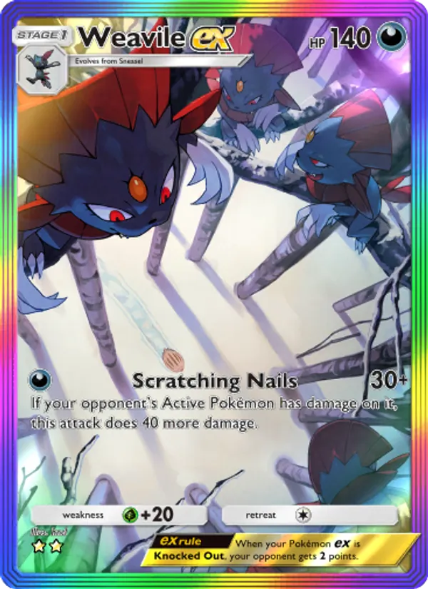Weavile ex #201/140