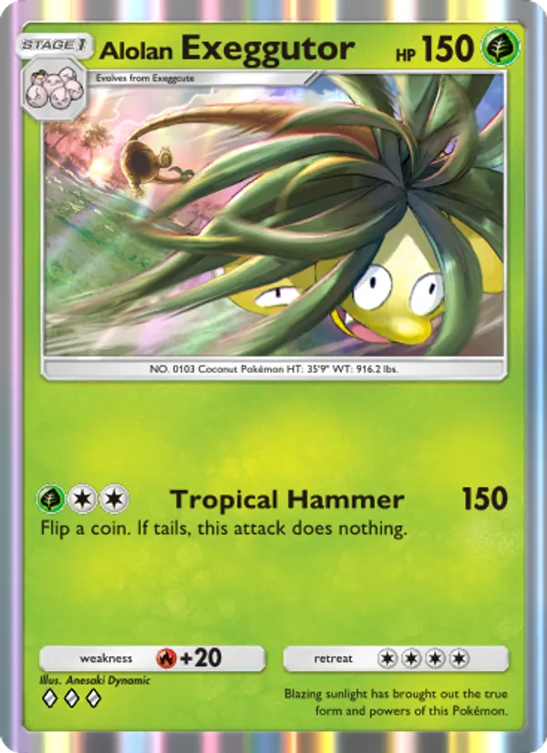 Alolan Exeggutor #002/155