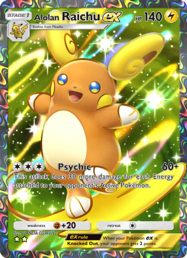 Alolan Raichu ex #185/155