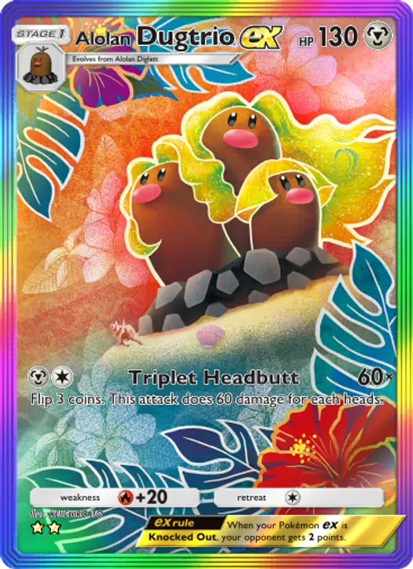 Alolan Dugtrio ex #087/69