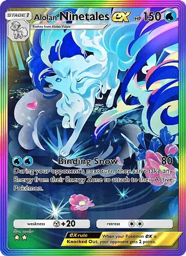 Alolan Ninetales ex #196/155