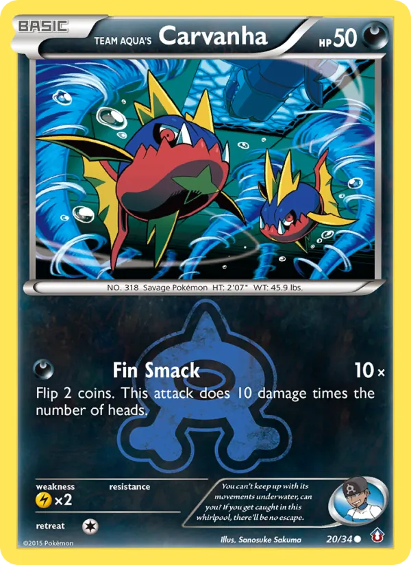 Team Aqua's Carvanha #20/34