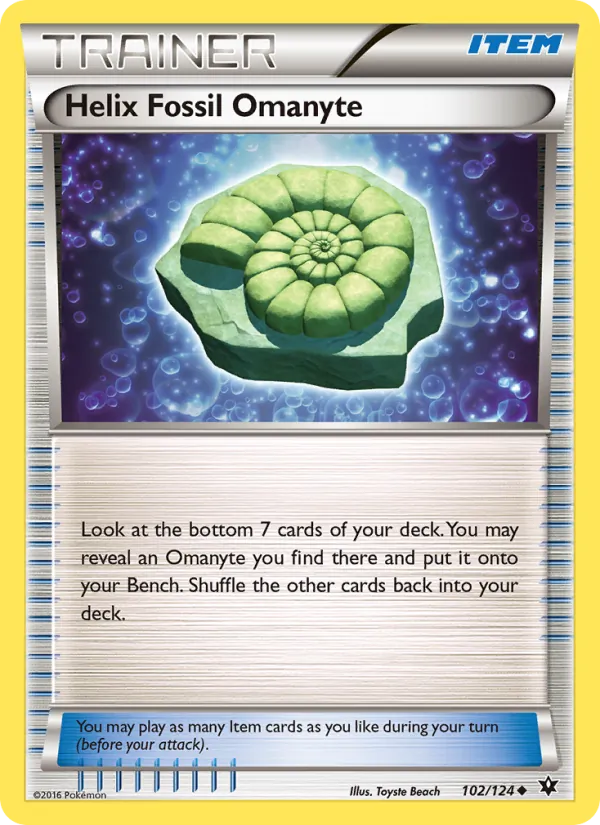 Helix Fossil Omanyte #102/124
