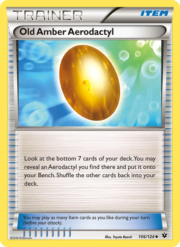 Old Amber Aerodactyl #106/124