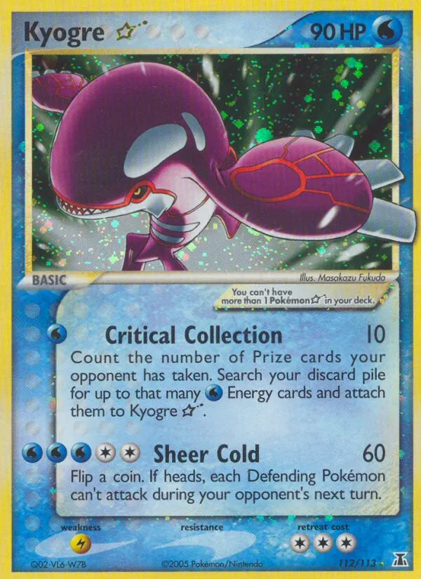 Kyogre Star #112/113