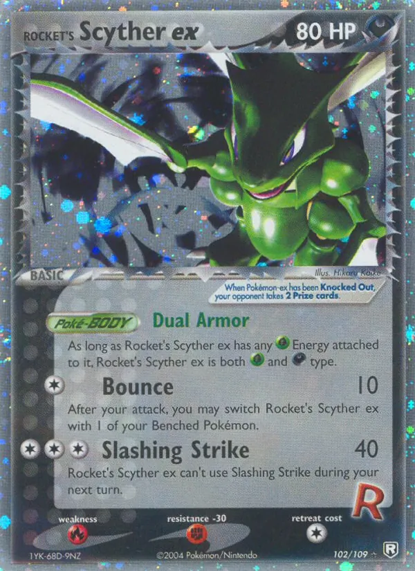 Rocket's Scyther ex #102/109