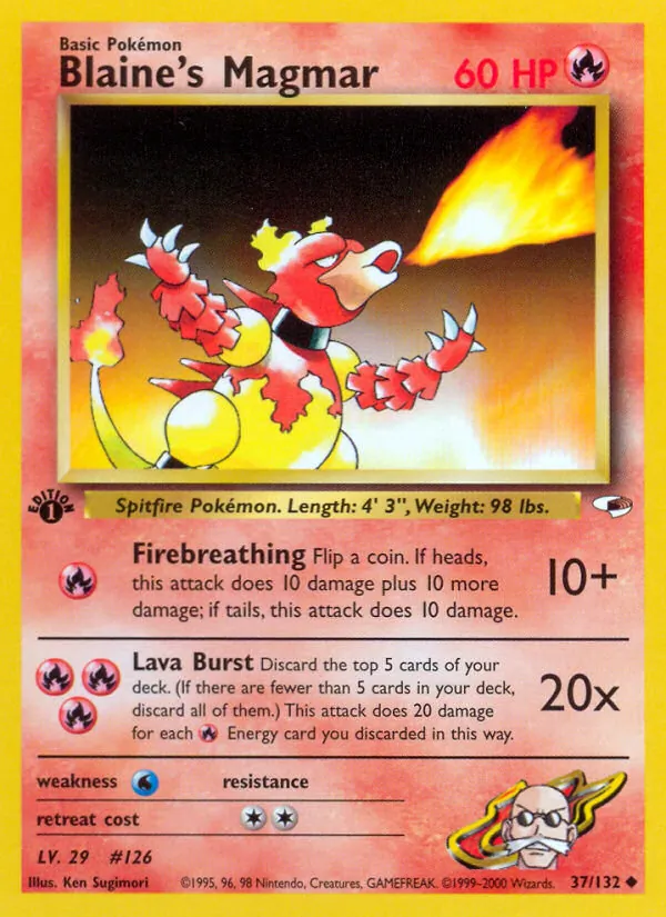 Blaine's Magmar #37/132