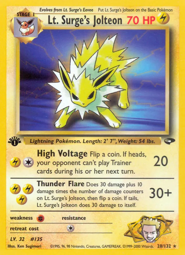 Lt. Surge's Jolteon #28/132
