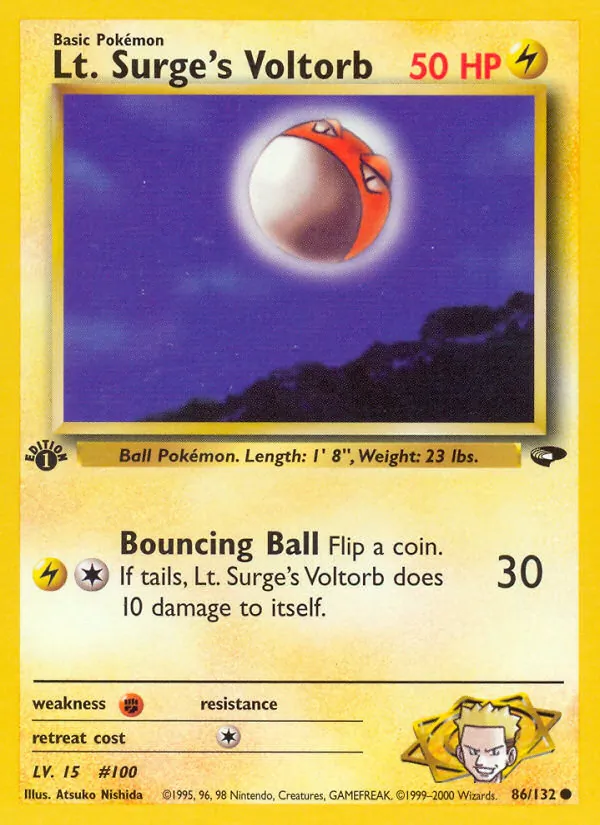Lt. Surge's Voltorb #86/132