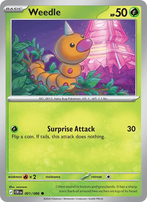Weedle #001/86