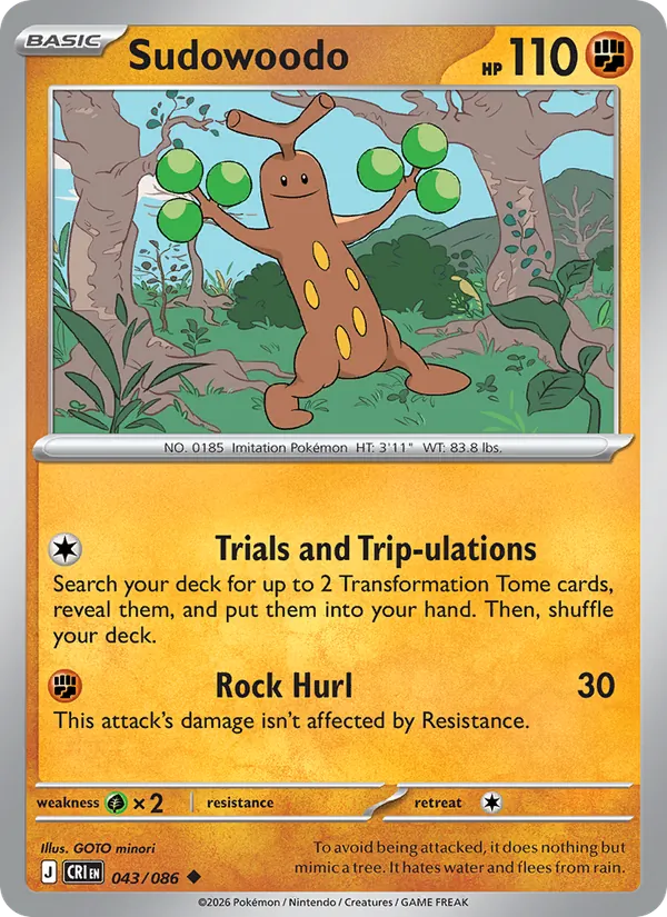 Sudowoodo #043/86