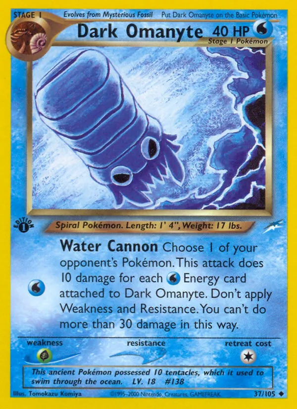 Dark Omanyte #37/105