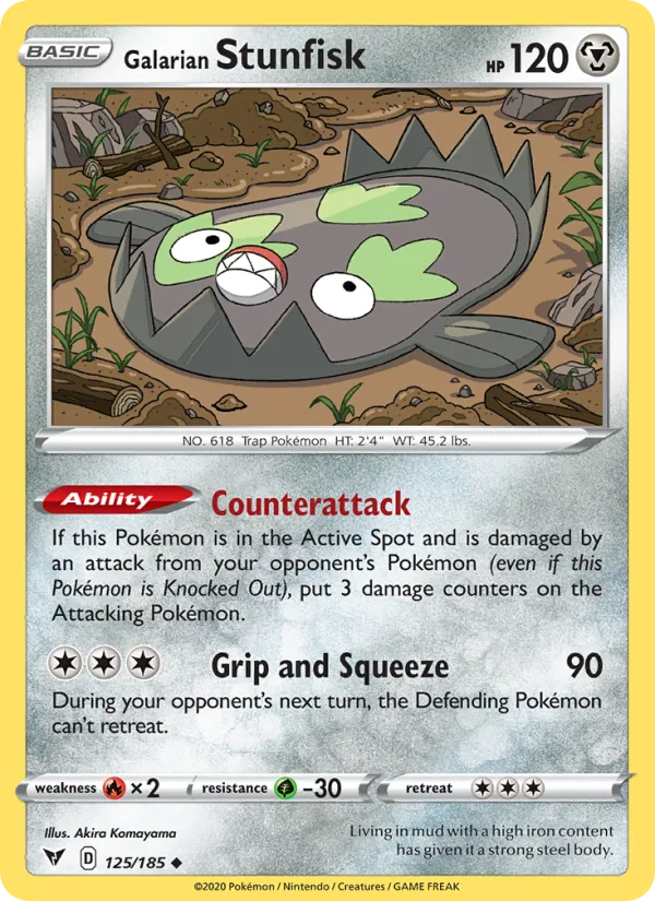 Galarian Stunfisk #125/185
