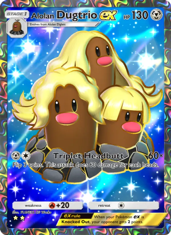 Alolan Dugtrio ex #080/69